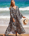 Driftwood Tone Breezy Linen Dress