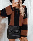 Women's Loose Round Neck Knitted Sweater