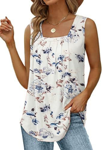 Fashion Sleeveless Square Neck Top