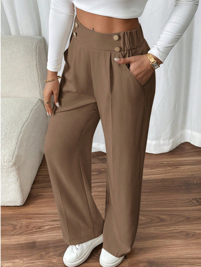 Elegant High Waist Trousers