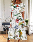Casual Round Neck Long Dress