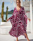 Pale Earth Kaftan Dress with Natural Flow