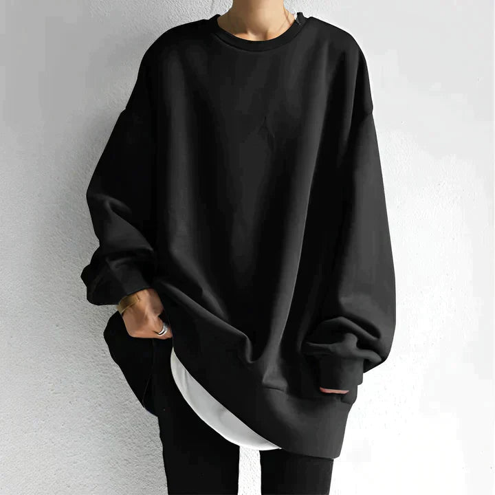 Oversized Round Neck Sweatshirt for Women