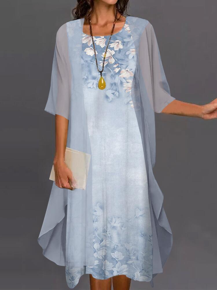 Elegant Two-Piece Summer Dress
