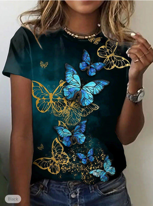 Chic Petal Tee Casual Top
