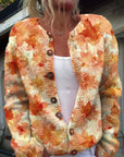 Casual Women’s Cardigan with Digital Print