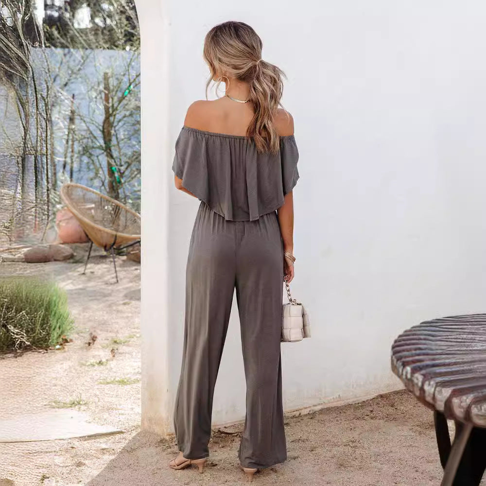 Women’s Casual One Shoulder Jumpsuit