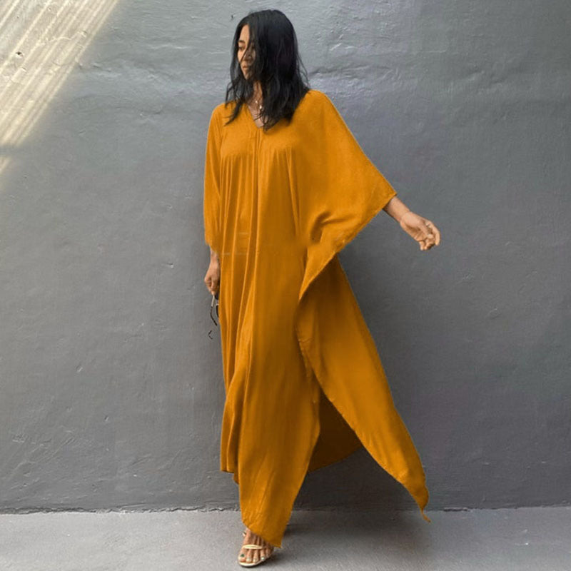 Relaxed Fit Vacation Midi Dress