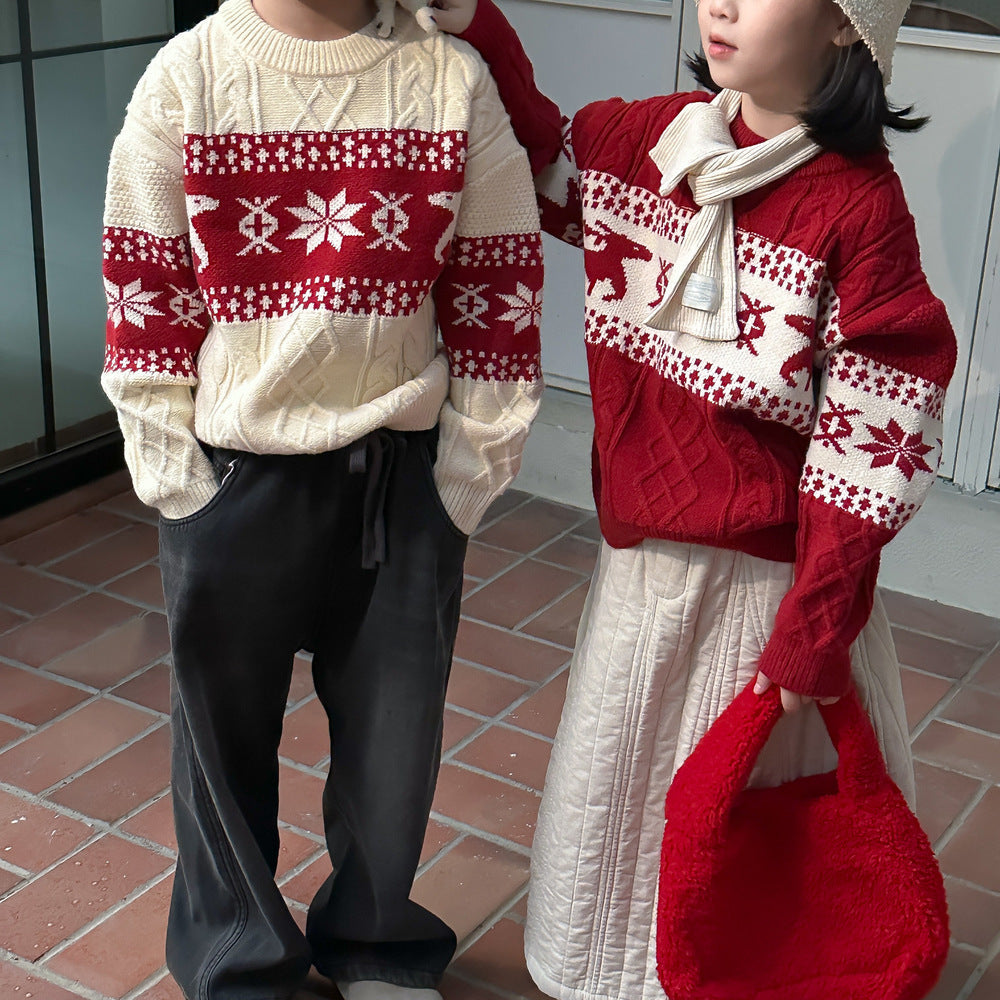 Knitted Top Children Sweater