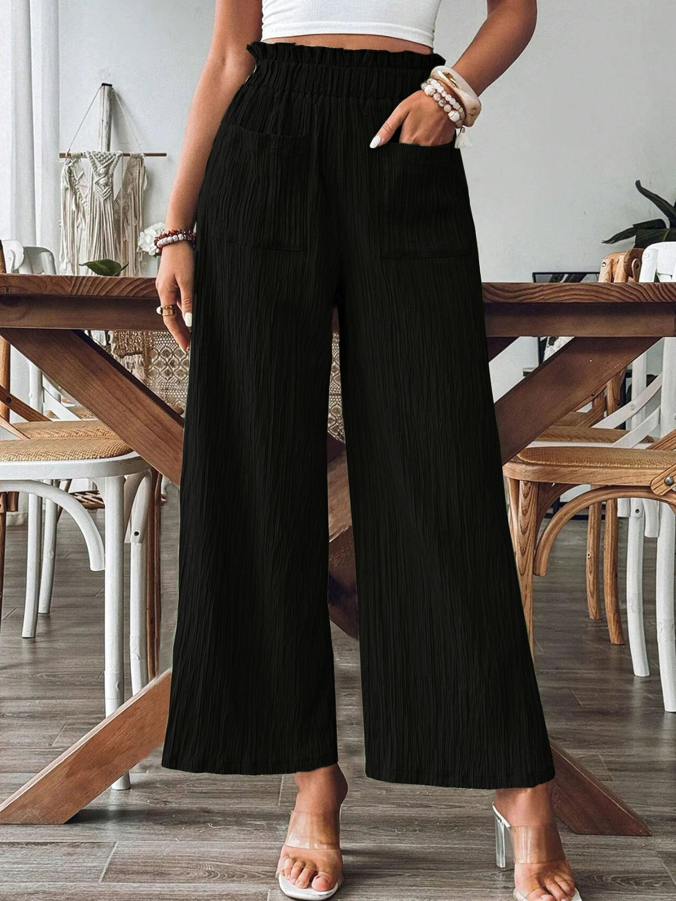 Casual Straight-Leg Trousers