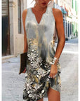 Women's Floral Print Long Dress