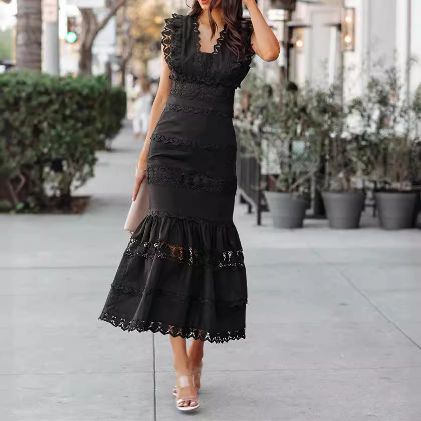 Summer Elegant Cotton Maxi Dress