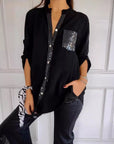Glam Top with a Sophisticated Edge