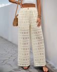Elegant Wide Leg Lace trouser