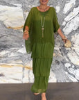 Fashion Batwing Long Dress