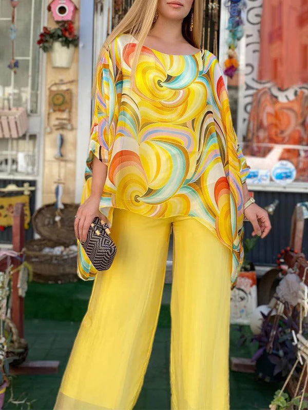 Loose Fit Chiffon Set