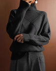 Loose Fit High Neck Sweater