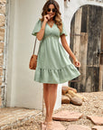 Spring Solid Color Casual Dress