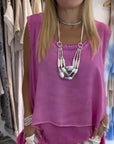 Flowy Sleeveless Tunic Top for Casual Wear
