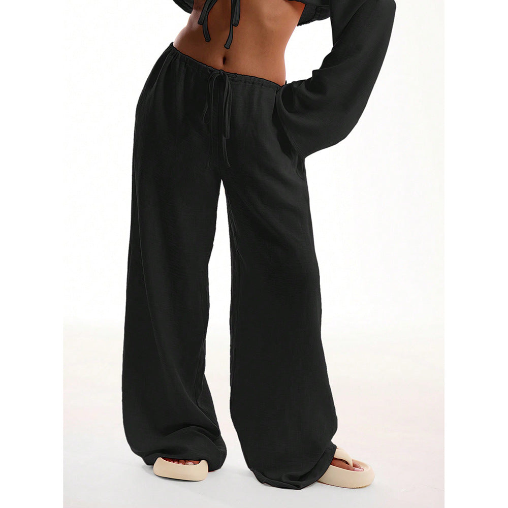Women’s Ice Silk Straight Leg Trousers