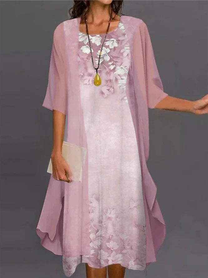 Elegant Two-Piece Summer Dress