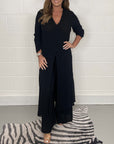 Elegant V-Neck Split Luxe Dress