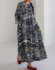 Trendy Floral Printed Midi Dress