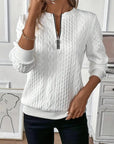 Women's Pullover Zipper Sweatshirt