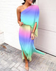 Single Sleeve Bodycon Dress
