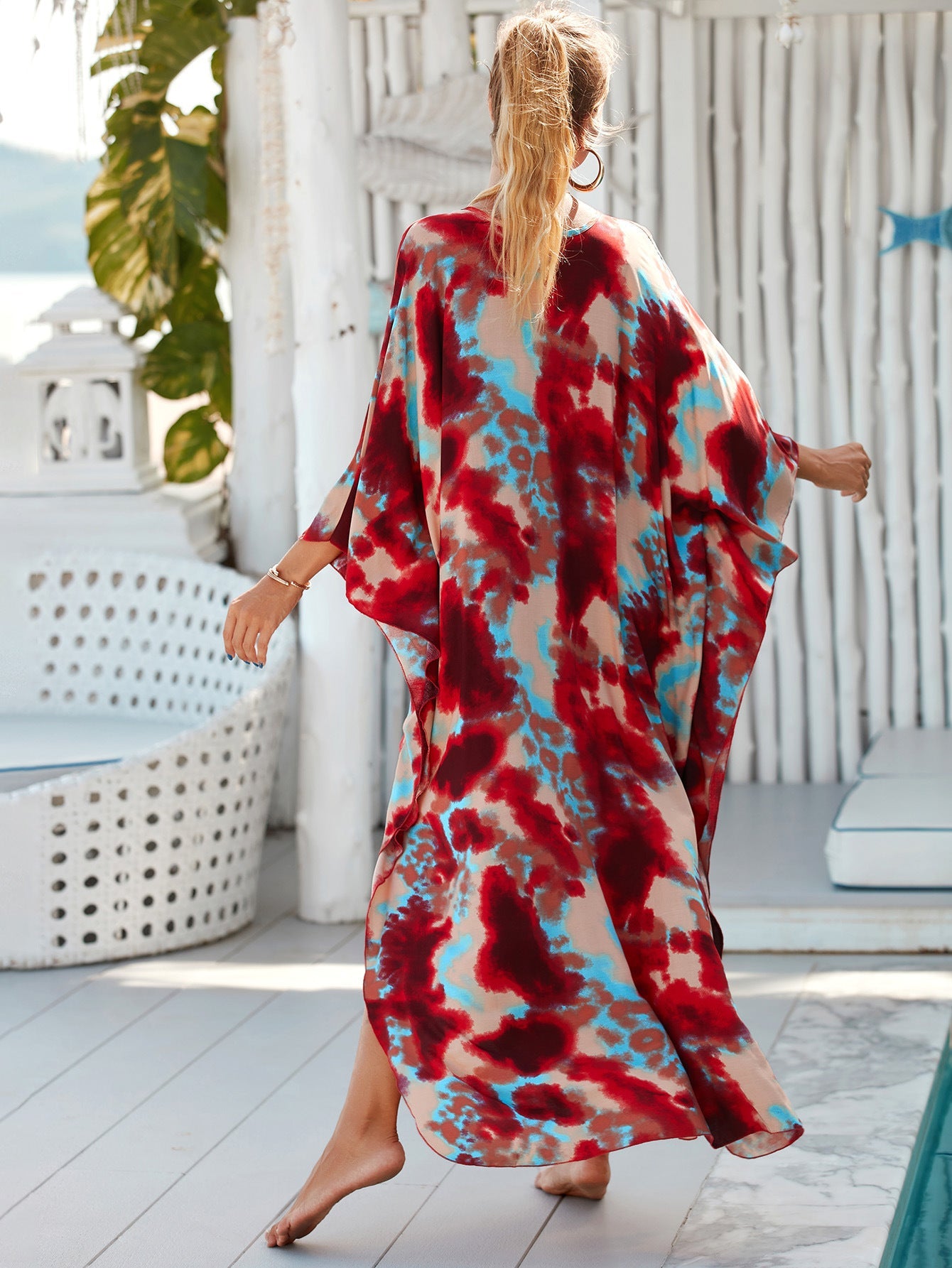 Chic Wrap Dress with Natural Rustic Vibes
