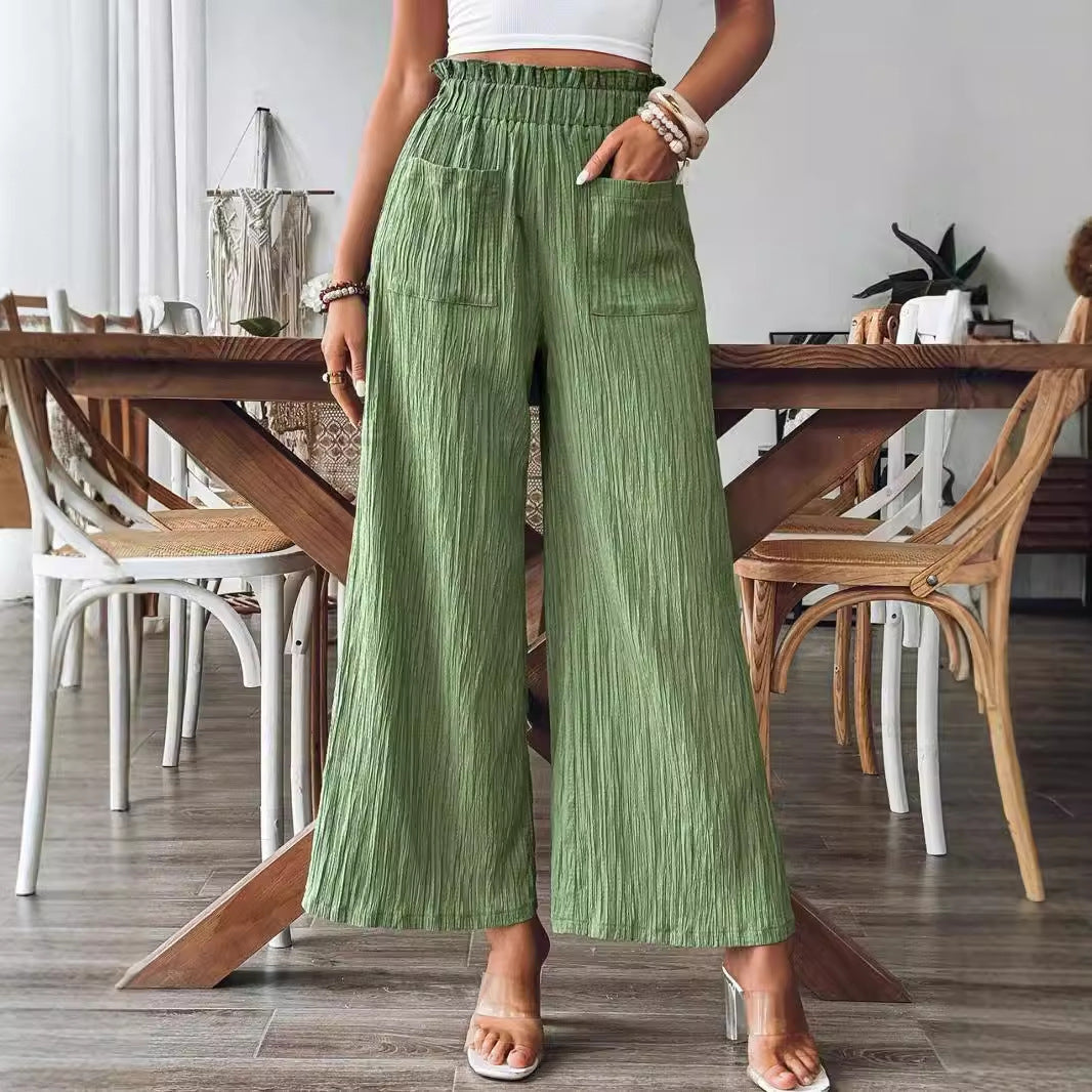 Casual Straight-Leg Trousers