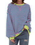Long Sleeve Striped Pullover Casual Shirt