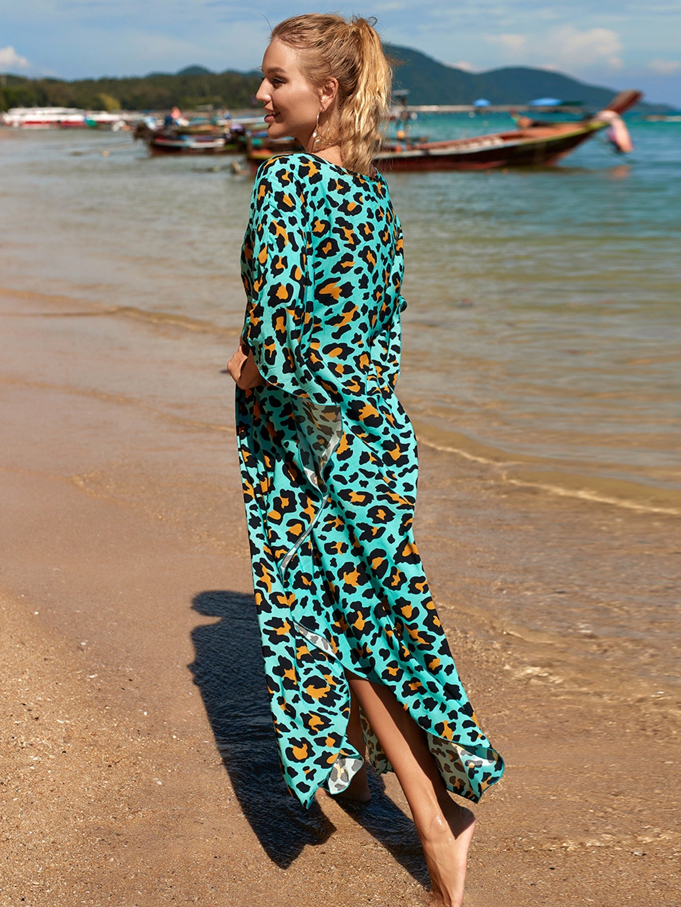 Coastal Light Sweep Maxi Dress