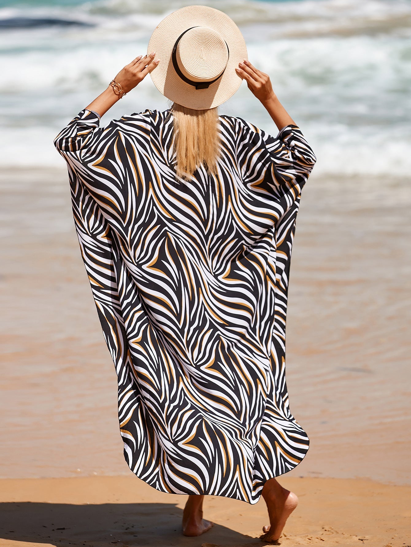 Driftwood Tone Breezy Linen Dress