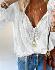 Casual Summer Lace Blouse – Lightweight, Breathable Style for Effortless Warm-Weather Outfits