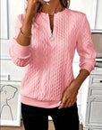 Women's Pullover Zipper Sweatshirt