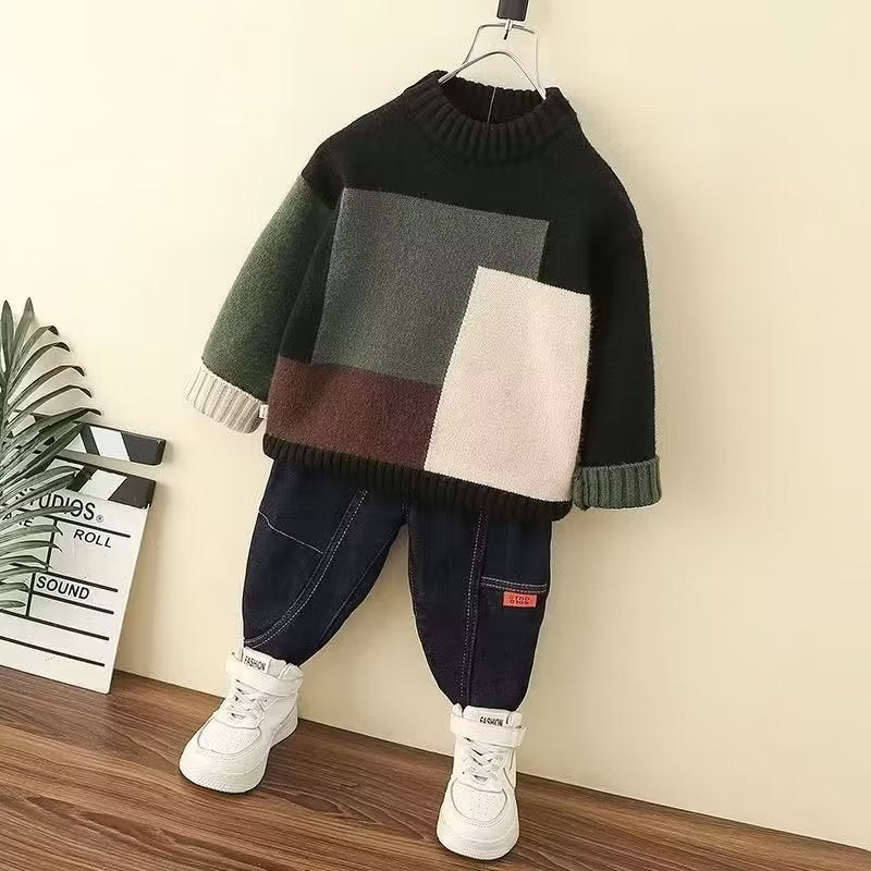 Kids Warm Wool Knit Sweater