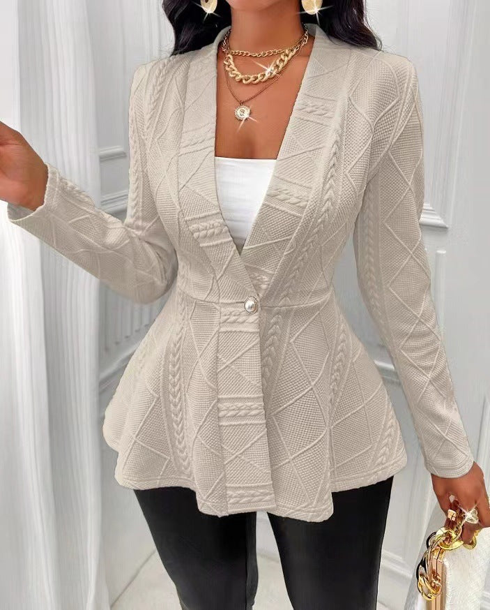 Cross-Border Long Coat with Buttons