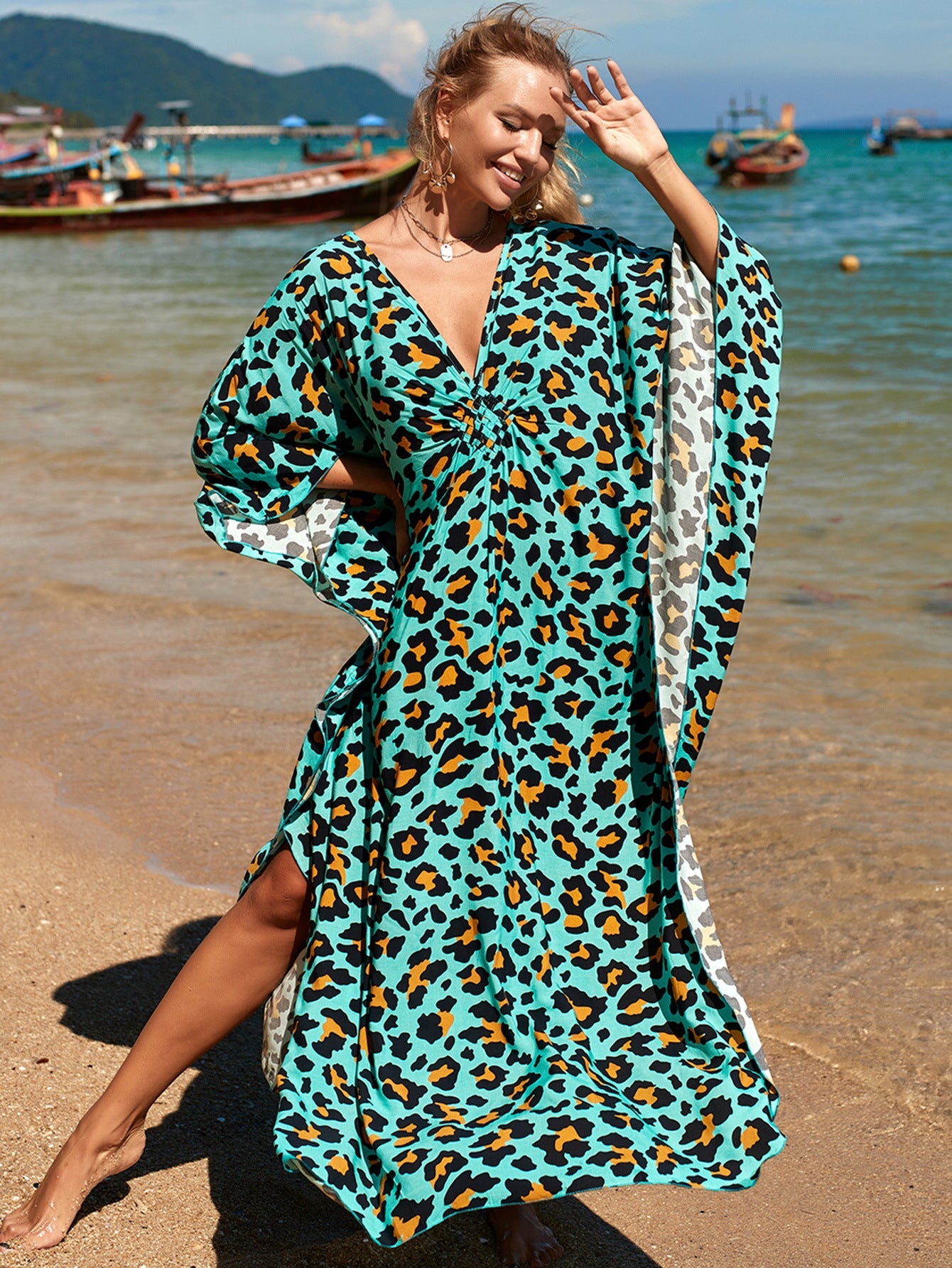 Coastal Light Sweep Maxi Dress