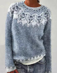 Patterned Knitwear Retro Sweater