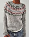 Patterned Knitwear Retro Sweater