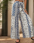 Tribal Print Loose Tie Pants