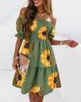 One Shoulder Casual Dress
