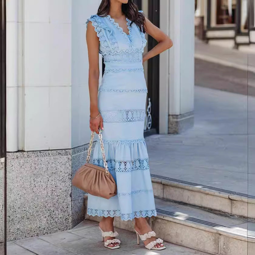 Summer Elegant Cotton Maxi Dress