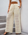 Elegant Wide Leg Lace trouser