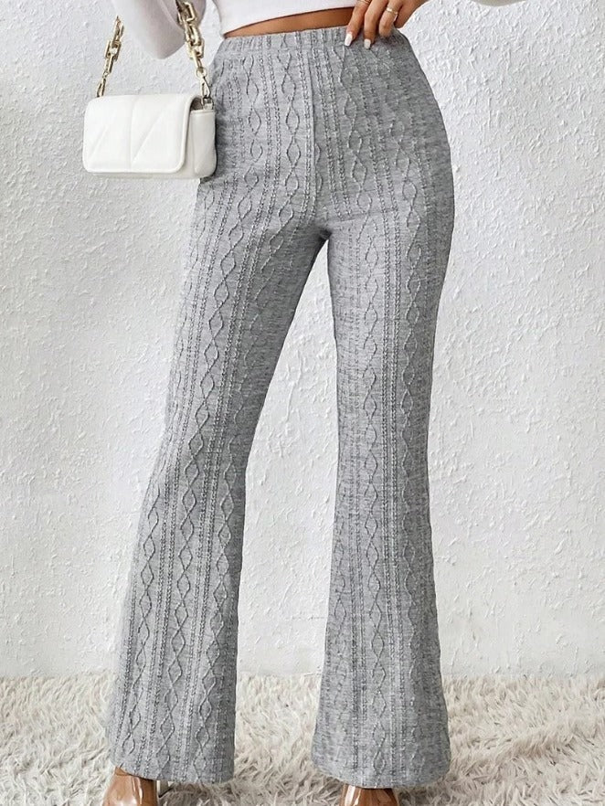 Stretch Flare Knit Trouser