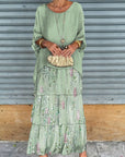 Fashion Batwing Long Dress