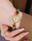 Gedi Rainbow Cat’s Eye Bracelet Watch