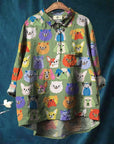 Cute Chloe Dog Drawing Print T-Shirt