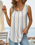 Fashion Sleeveless Square Neck Top
